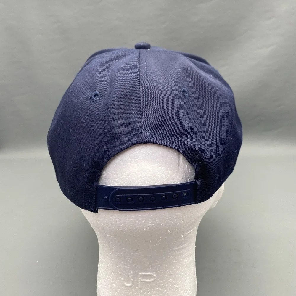 Vintage Statue Of Liberty New York‎ City Nylon Navy Snapback Hat